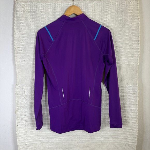 ARC’TERYX purple and blue quarter zip pullover base layer top MEDIUM - Picture 7 of 7